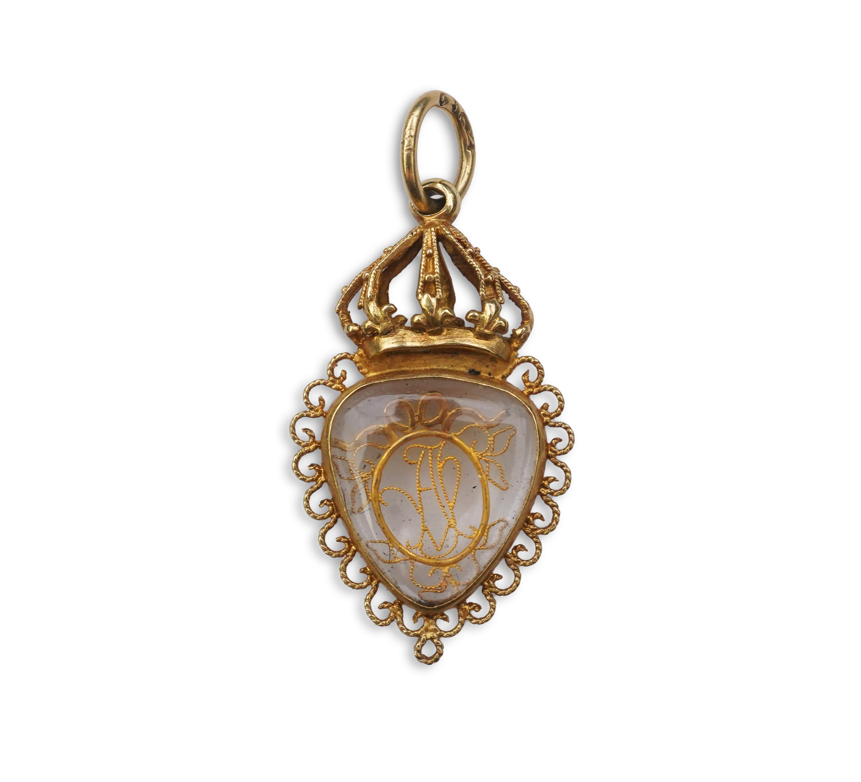 An unusual gold pendant, late 18th/early 19th century